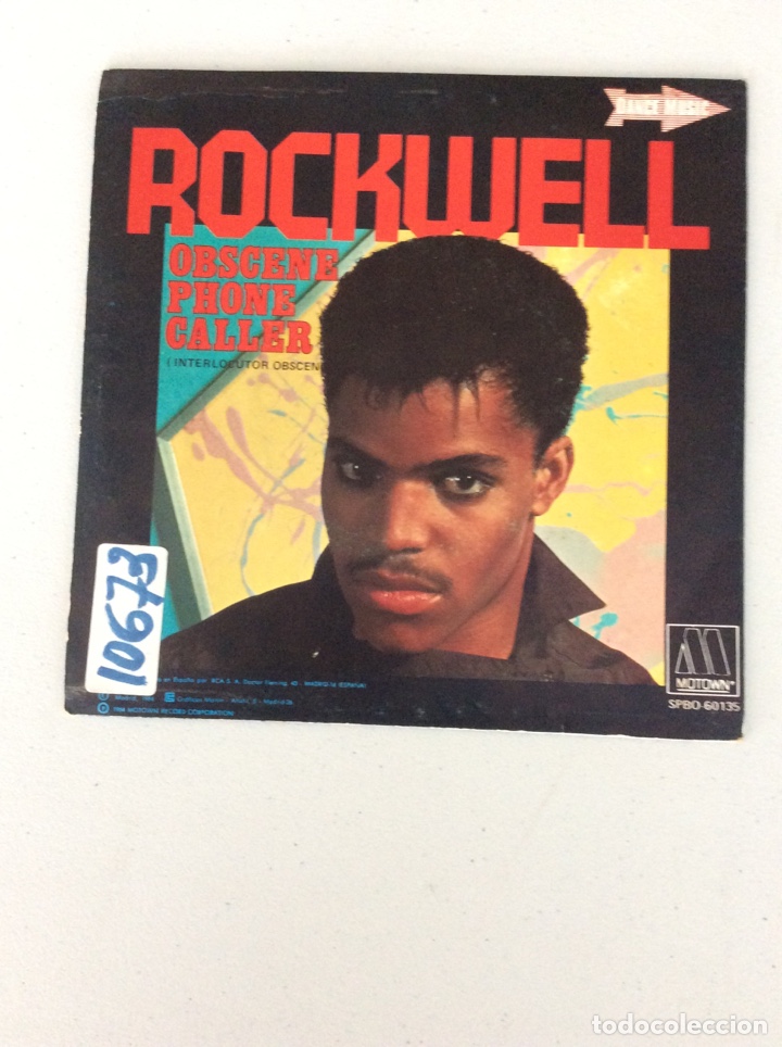 Discos de vinilo: Rockwell. Obscene phone caller. - Foto 2