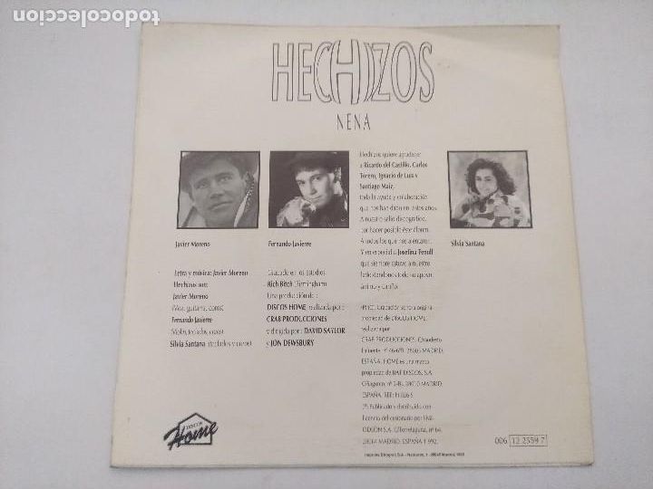 Discos de vinilo: HECHIZOS/NENA/SINGLE PROMOCIONAL. - Foto 3