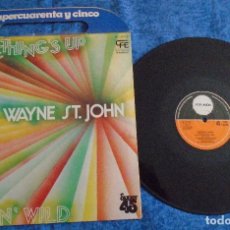 Discos de vinilo: WAYNE ST. JOHN SPAIN 12” MAXI 1978 SOMETHING´S UP +RUNNING WILD ELECTRONIC DISCO FUNK SOUL LEER MIRA. Lote 289250548