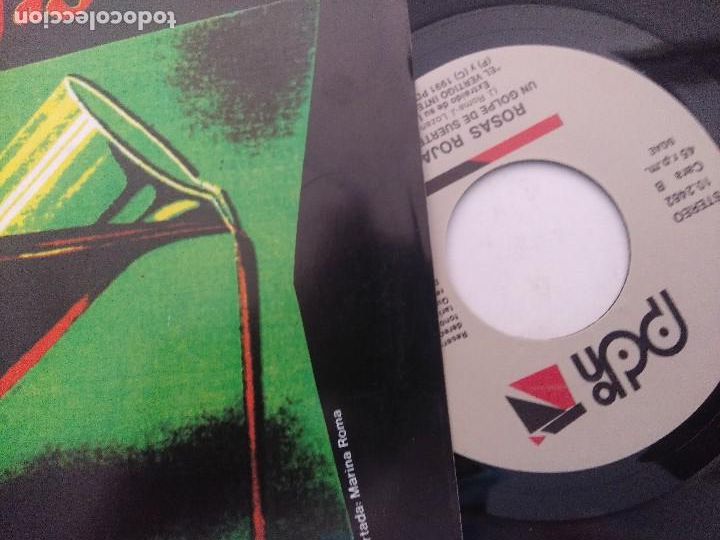 Discos de vinilo: ROSAS ROJAS/UN GOLPE DE SUERTE/SINGLE. - Foto 2