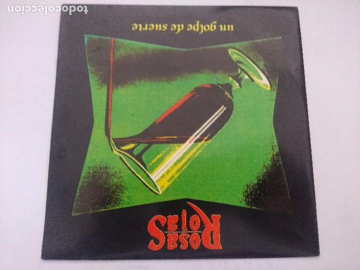 Discos de vinilo: ROSAS ROJAS/UN GOLPE DE SUERTE/SINGLE. - Foto 3