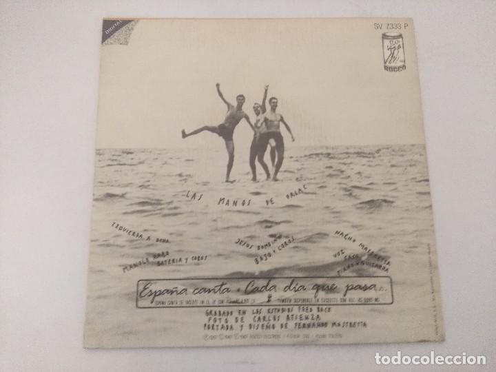 Discos de vinilo: LAS MANOS DE ORLAC/ESPA&Ntilde;A CANTA/SINGLE. - Foto 3