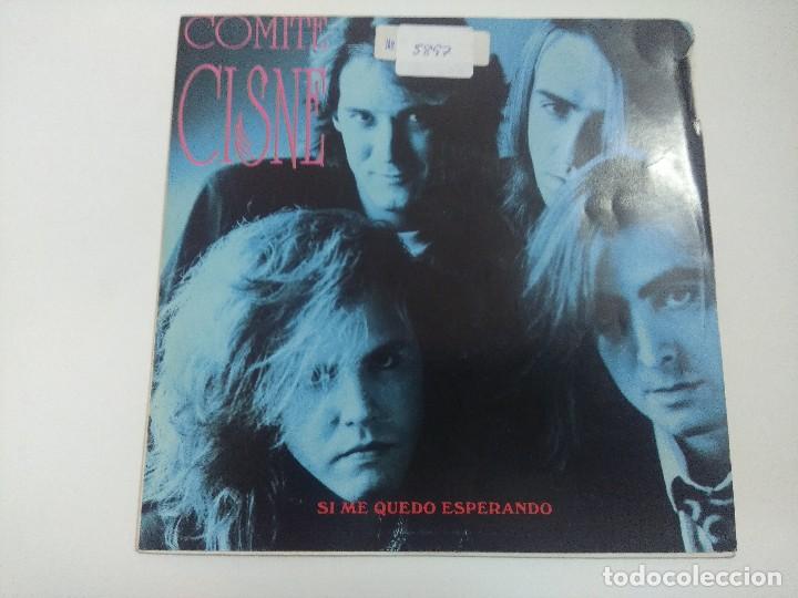 Discos de vinilo: COMITE CISNE/SI ME QUEDO ESPERANDO/SINGLE. - Foto 1