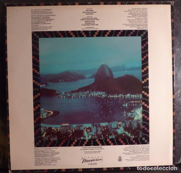Discos de vinilo: LEE RITENOUR // RIO // 1982 // (VG VG). LP - Foto 2