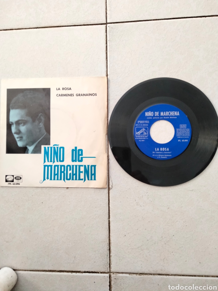 Discos de vinilo: NI&Ntilde;O DE MARCHENA - LA ROSA - SINGLE - SPAIN - EMI - PR - Foto 1