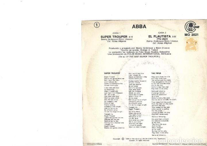 Discos de vinilo: ABBA-SUPER TROUPER/THE PIPER - Foto 2