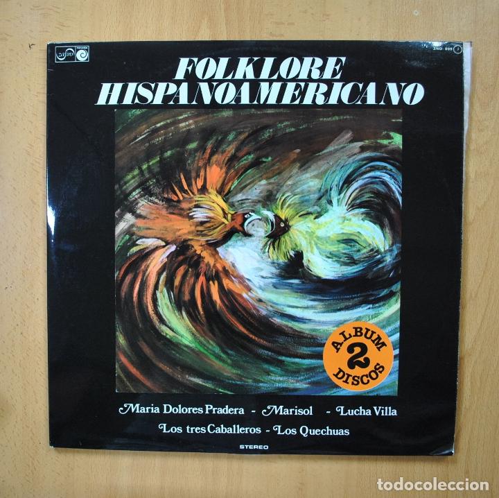 Disques de vinyle: VARIOS - FOLKLORE HISPANOAMERICANO - 2 LP