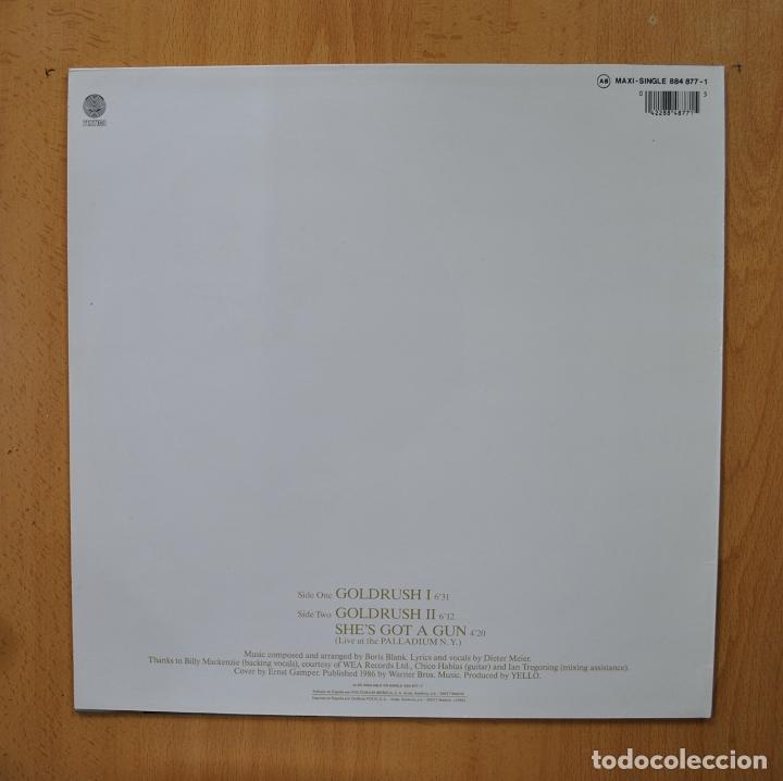Discos de vinilo: YELLO - GOLDRUSH - MAXI - Foto 2