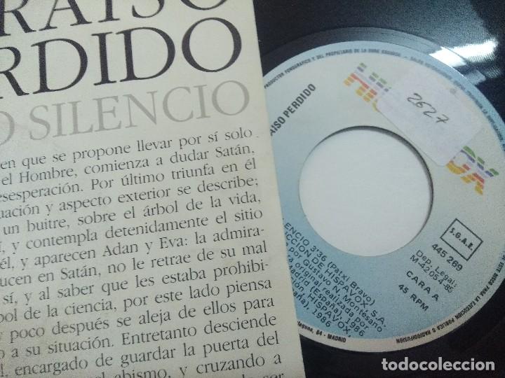 Discos de vinilo: PARAISO PERDIDO/SOLO SILENCIO/SINGLE. - Foto 2