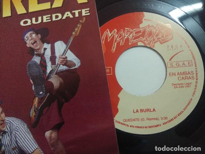 Discos de vinilo: LA BURLA/QUEDATE/SINGLE. - Foto 2