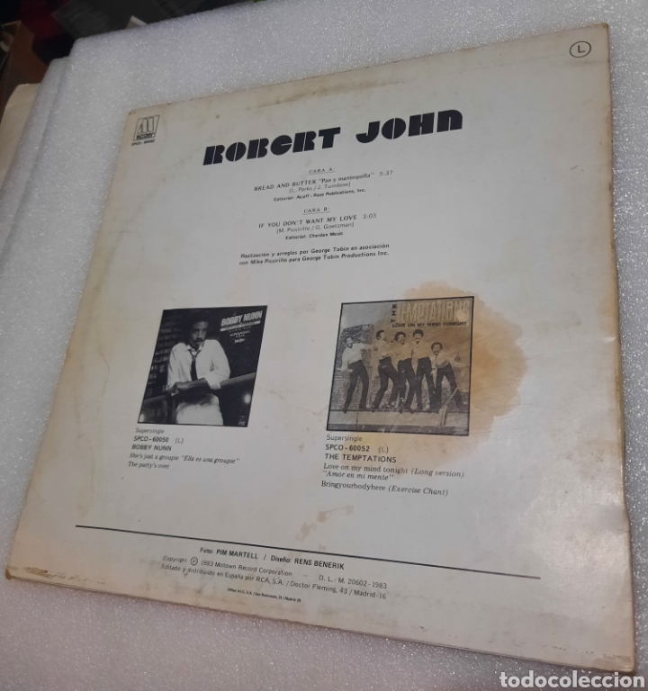 Discos de vinilo: Robert John - Bread And Butter (Pan Y Mantequilla) - Foto 3