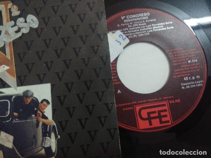 Discos de vinilo: V&ordm; CONGRESO/DESAPARECIDO/SINGLE. - Foto 2