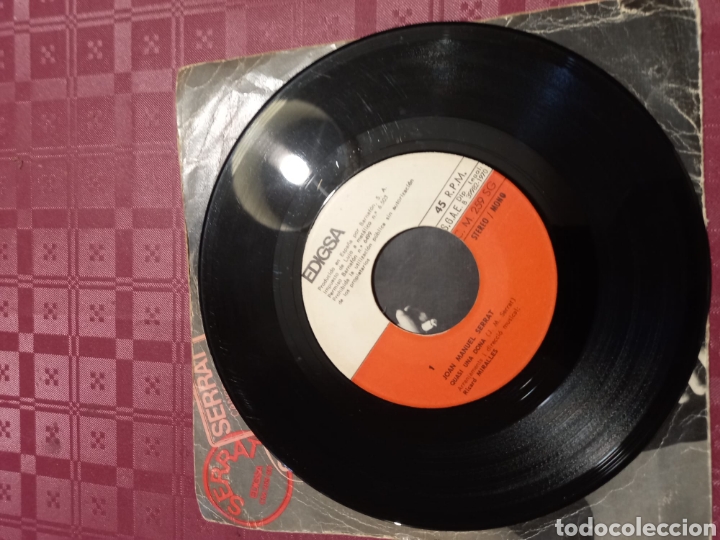 Discos de vinilo: Serrat Quasi una donna single. - Foto 2