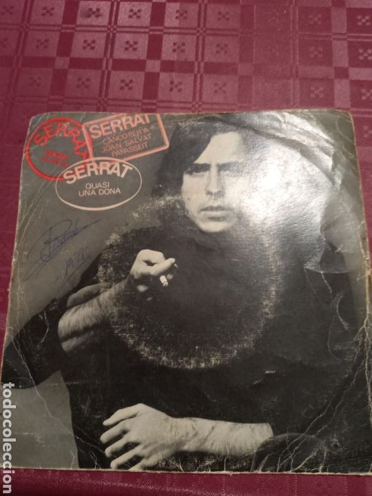 Discos de vinilo: Serrat Quasi una donna single. - Foto 1