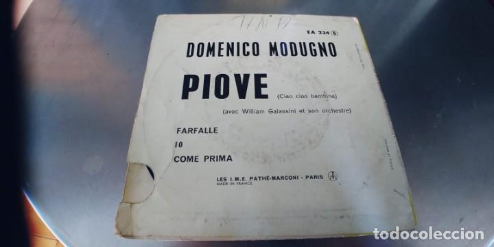 Discos de vinilo: DOMENICO MODUGNO-EP PIOVE +3 - Foto 2