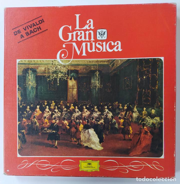 Discos de vinilo: La Gran M&uacute;sica. Deutsche Grammophon. De Vivaldi a Bach. CAJA CON 4 LP'S. TDKDA72