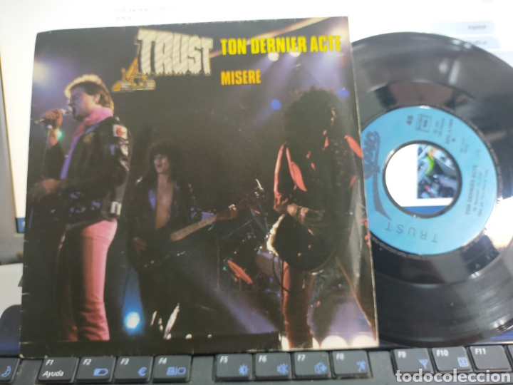 Discos de vinilo: trust single ton dernier acte francia 1981 - Foto 1