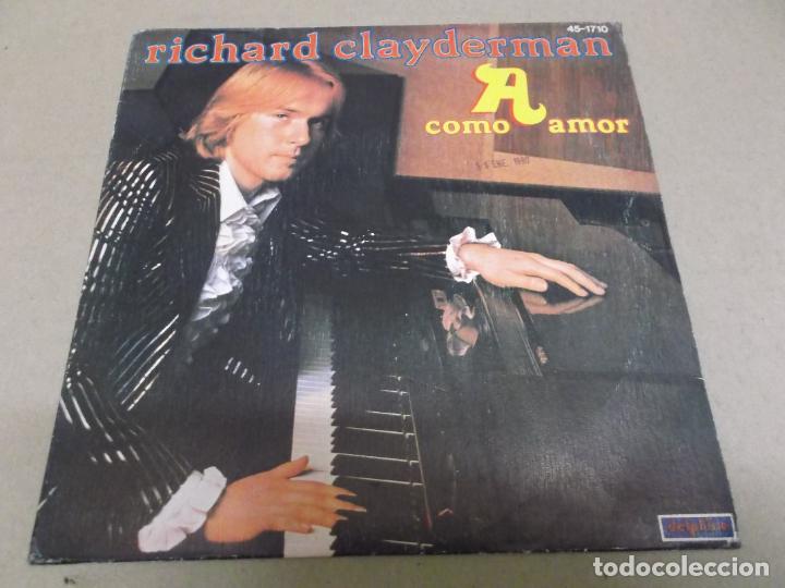 Discos de vinilo: RICHARD CLAYDERMAN (SINGLE) &ldquo;A&rdquo; COMME AMOUR A&Ntilde;O &ndash; 1978 - Foto 1