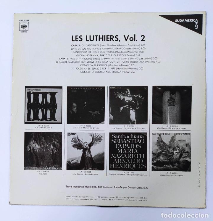Discos de vinilo: LES LUTHIERS VOL. 2 - LP. TDKDA80 - Foto 2