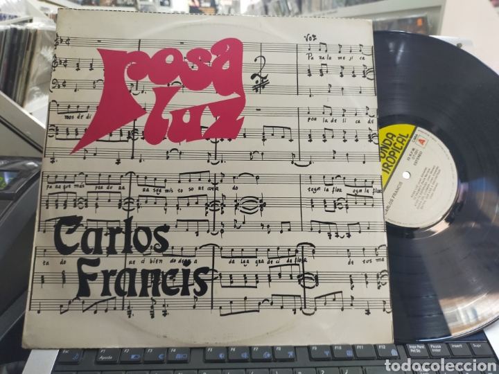 Disques de vinyle: Carlos Francis LP canta las canciones m&aacute;s populares de cuba rosa Luz mexico