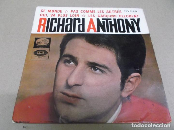 Discos de vinilo: RICHARD ANTHONY (EP) CE MONDE A&Ntilde;O &ndash; 1964 - Foto 1