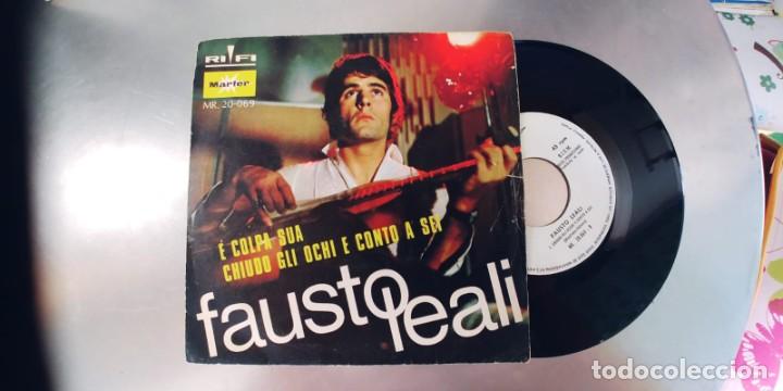 Discos de vinilo: FAUSTO LEALI-SINGLE E COLPA SUA-PROMOCIONAL - Foto 1