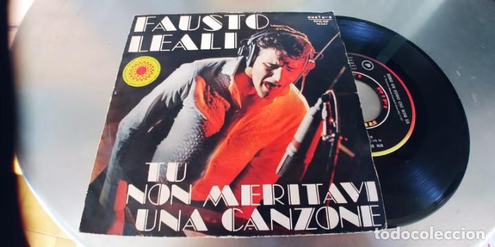 Dischi in vinile: FAUSTO LEALI-SINGLE TU NON MERITAVI UNA CANZONE