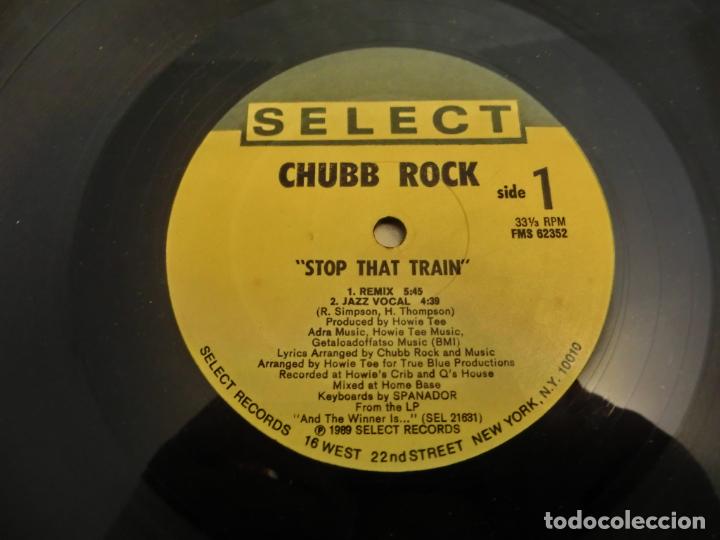 Discos de vinilo: Chubb Rock &lrm;&ndash; Stop That Train / The Empire Will Strike Back - Foto 3
