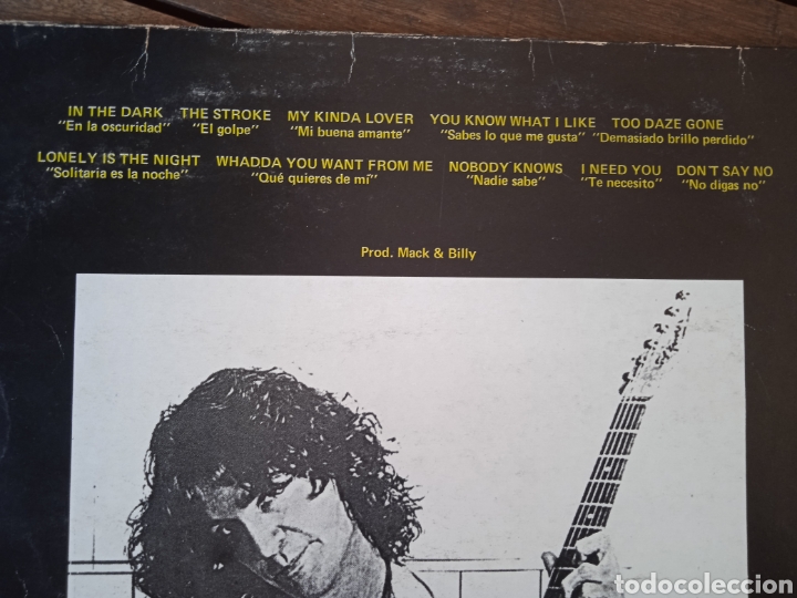 Discos de vinilo: BILLY SQUIER LP. DONT SAY NO. MADE IN SPAIN. 1981 - Foto 4