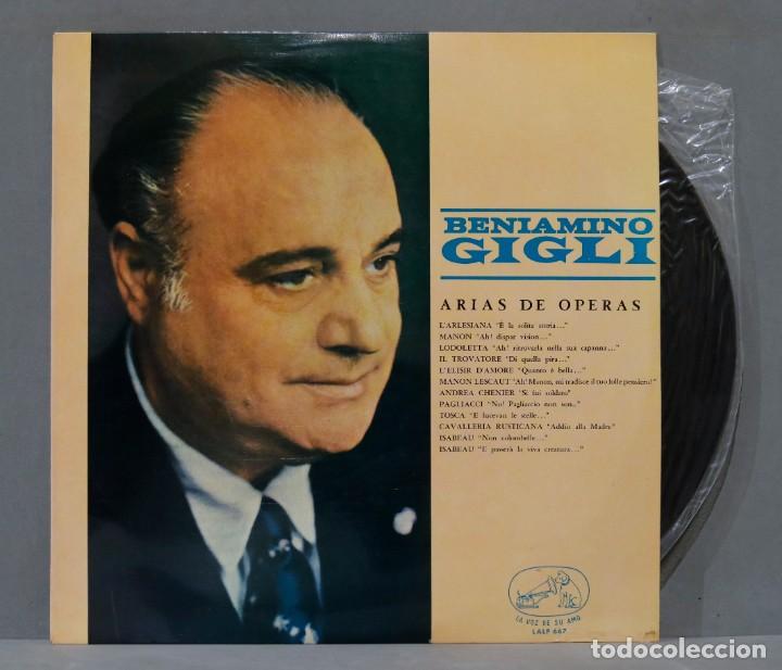 Discos de vinilo: LP. BENIAMINO GIGLI. ARIAS DE OPERAS - Foto 1