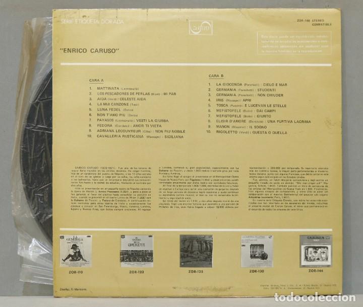 Discos de vinilo: LP. Recital De Enrico Carusso - Foto 2