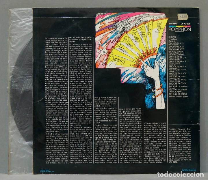 Discos de vinilo: LP. TODOS LOS VALSES DE CHOPIN - Foto 2