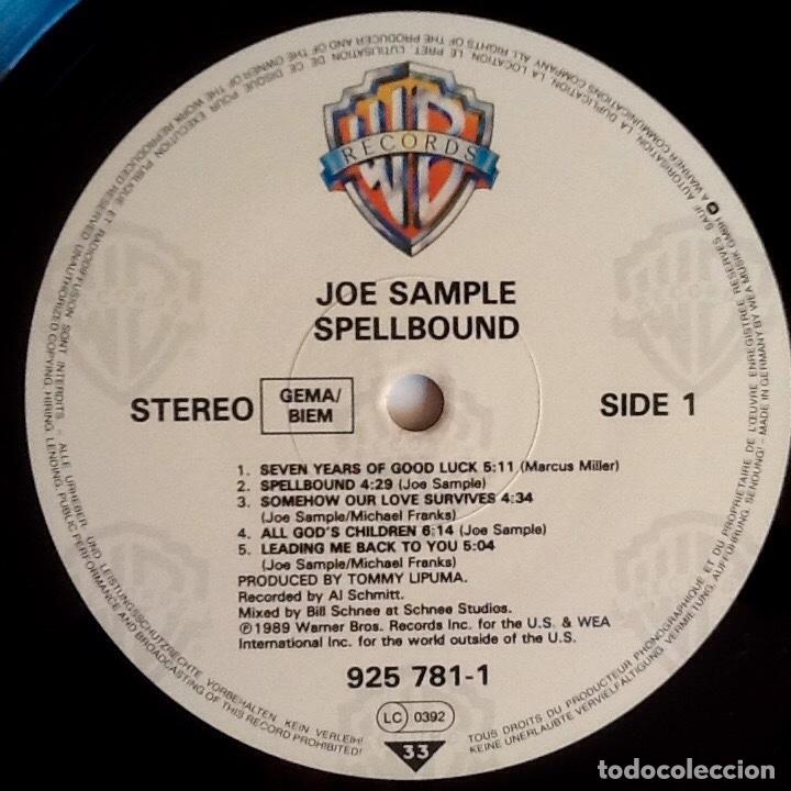 Discos de vinilo: JOE SAMPLE (THE CRUSADERS) : SPELLBOUND [WARNER - DEU 1989] LP - Foto 4