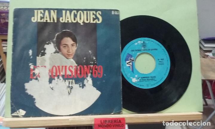 Discos de vinilo: Jean Jacques. Eurovision69. Hispavox 1969, ref. H 463 -- Single - Foto 1
