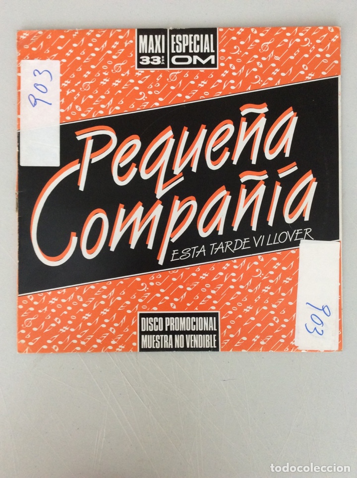 Discos de vinilo: Peque&ntilde;a Compa&ntilde;&iacute;a. Esta tarde vi llover - Foto 1