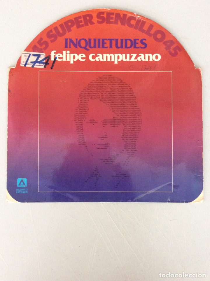 Discos de vinilo: Felipe Campuzano. Inquietudes - Foto 2