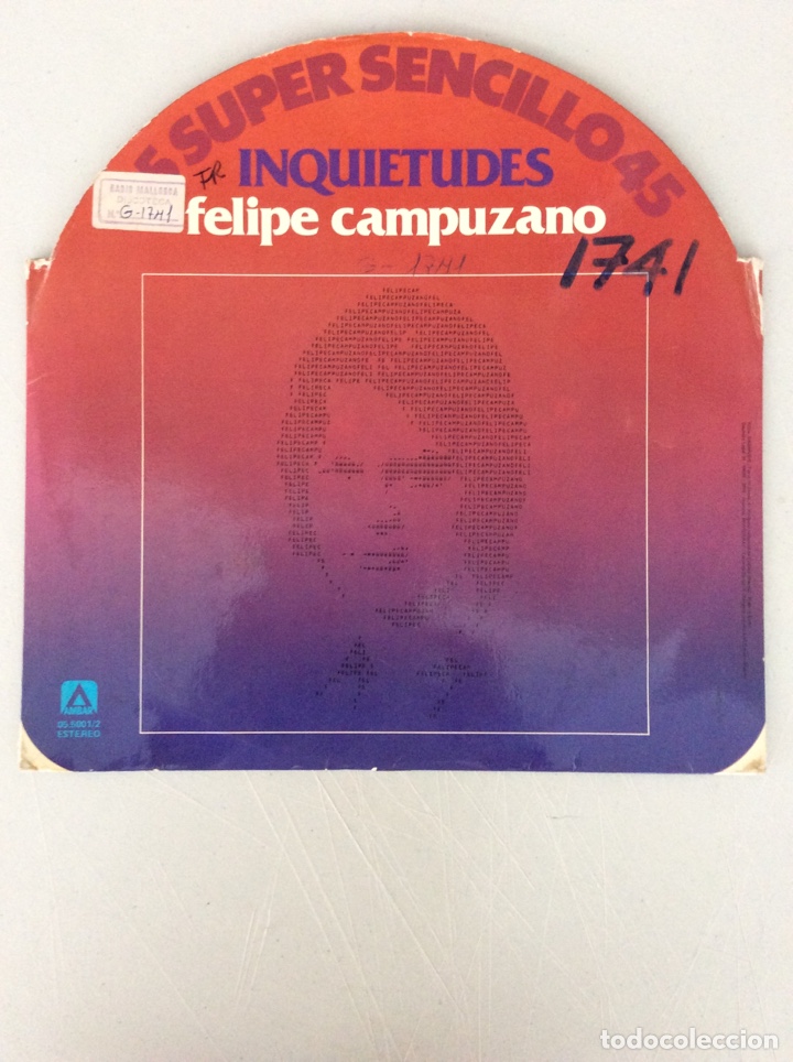 Discos de vinilo: Felipe Campuzano. Inquietudes - Foto 1