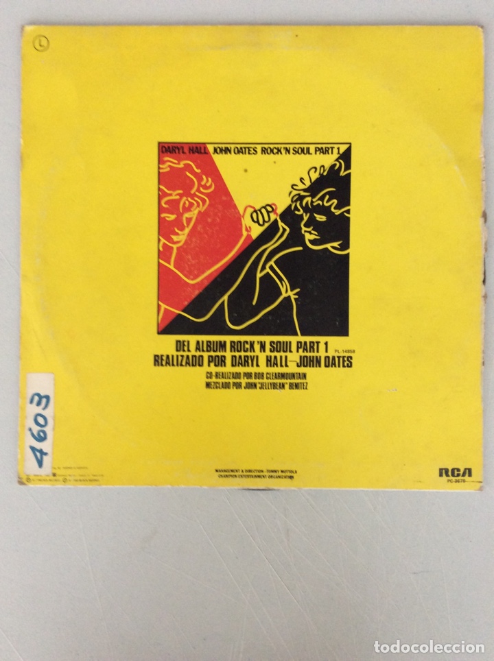 Discos de vinilo: Daryl Hall John Oates. Say it isn&rsquo;t so - Foto 2