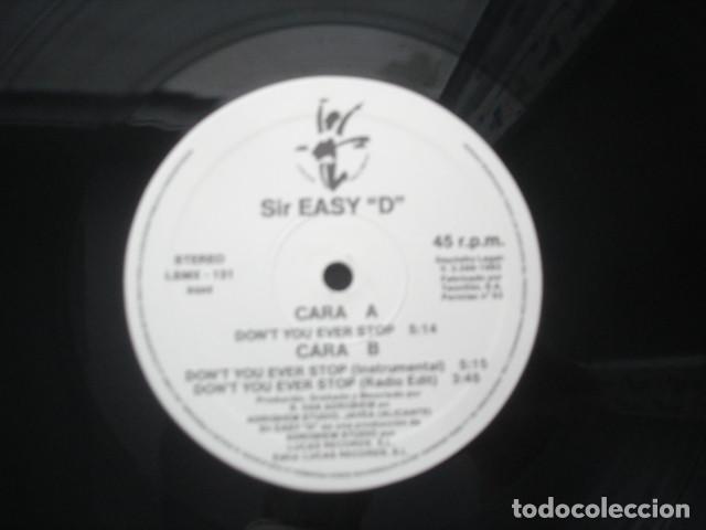 Discos de vinilo: Sir Easy D Dont You Ever Stop - Foto 1