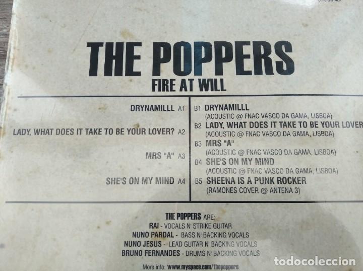 Discos de vinilo: The Poppers &lrm;&ndash; Fire At Will **** 10&acute;&acute; *** Mod *** GRAN ESTADO - Foto 2