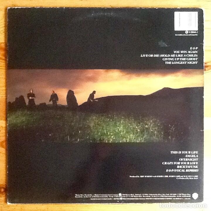 Discos de vinilo: BEE GEES : E-S-P [WARNER - ESP 1987] LP - Foto 2