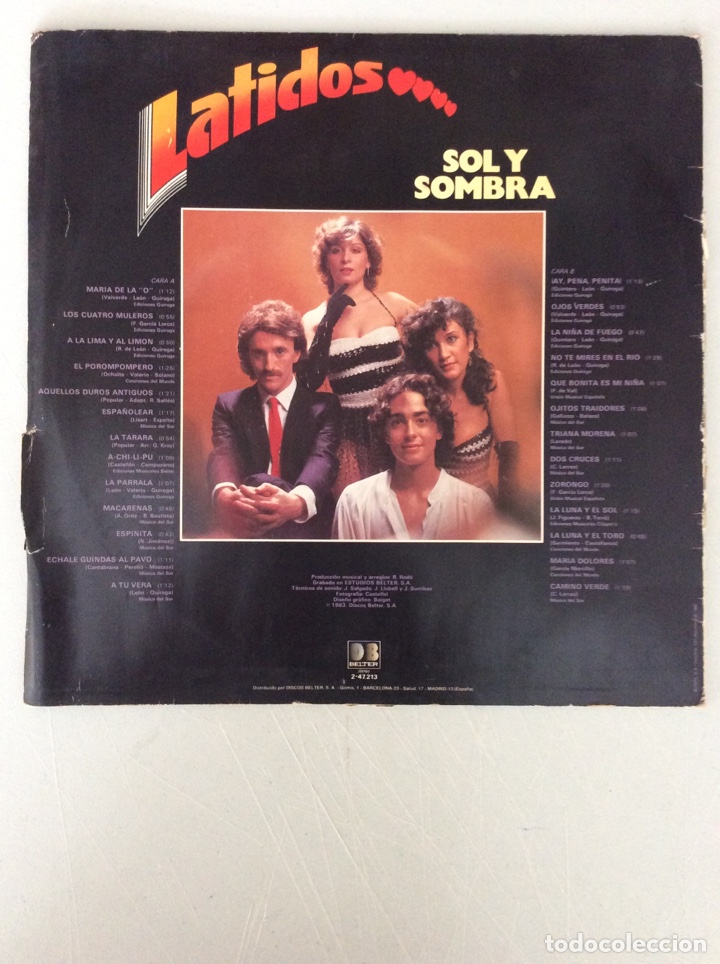 Discos de vinilo: Latidos. Sol y sombra. - Foto 2
