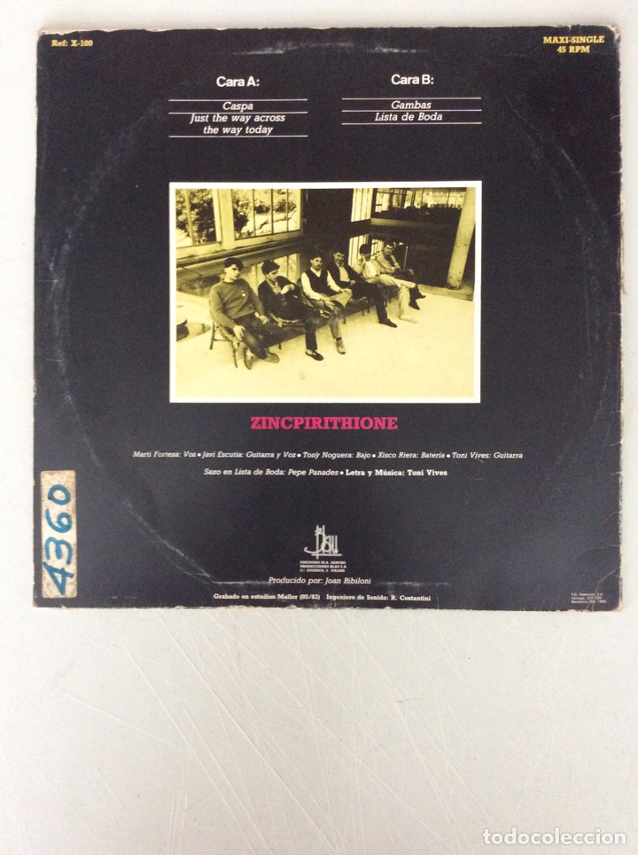 Discos de vinilo: Zincpirithione. Caspa - Foto 2