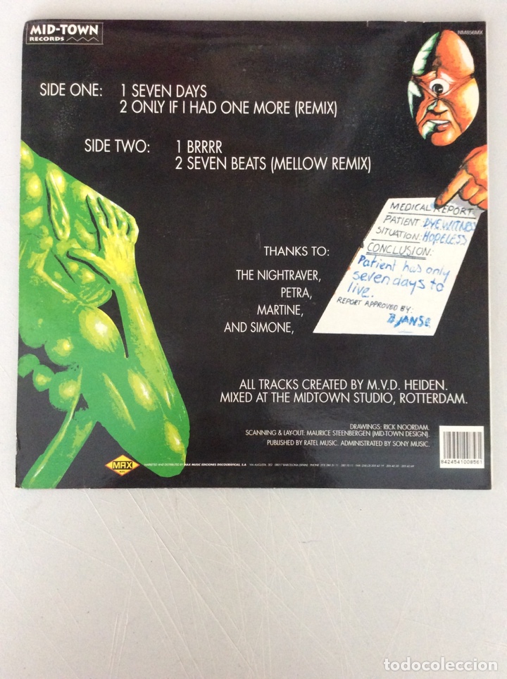 Discos de vinilo: Dyewitness. Seven days. - Foto 2