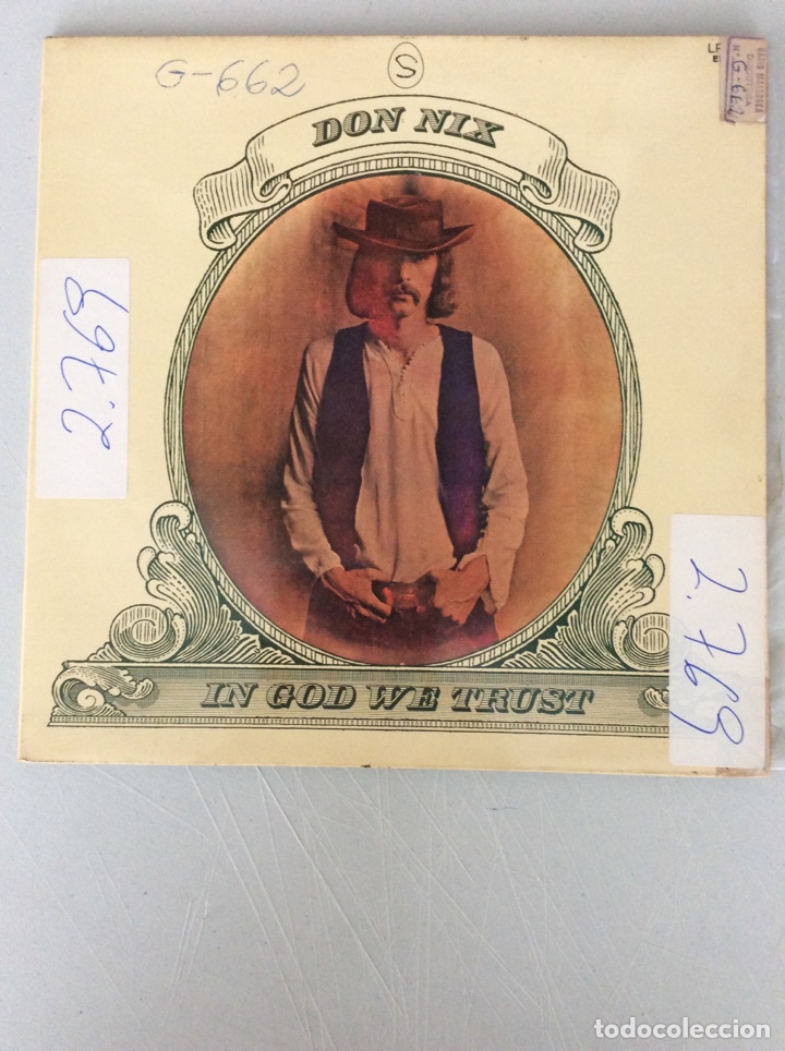 Disques de vinyle: Don Nix. In God we trust.