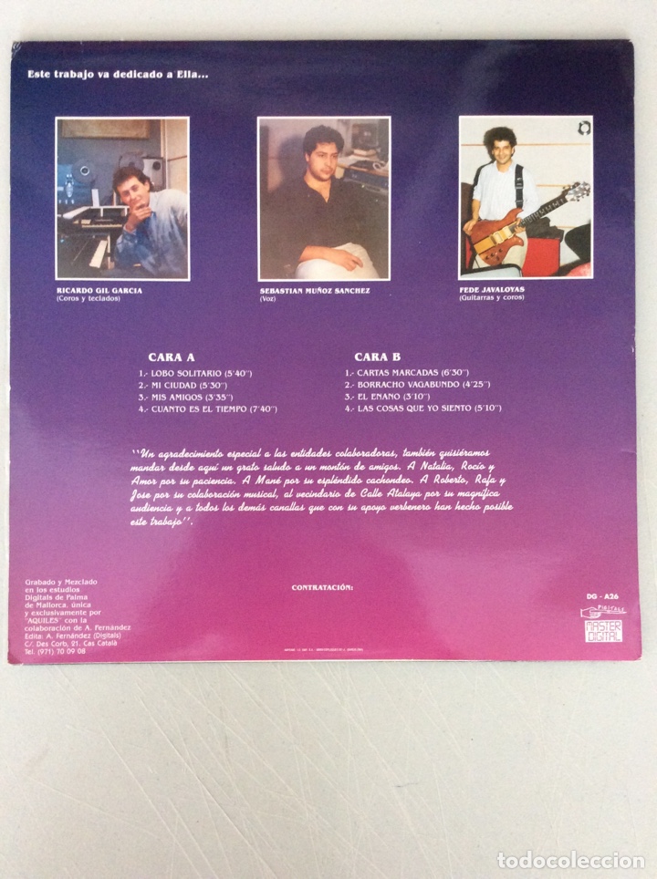 Discos de vinilo: Aquiles. Cartas marcadas. - Foto 2