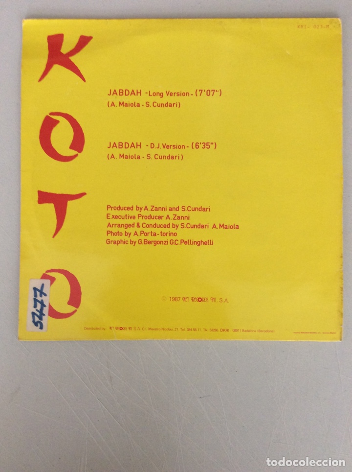 Discos de vinilo: Koto. Jabdah - Foto 2