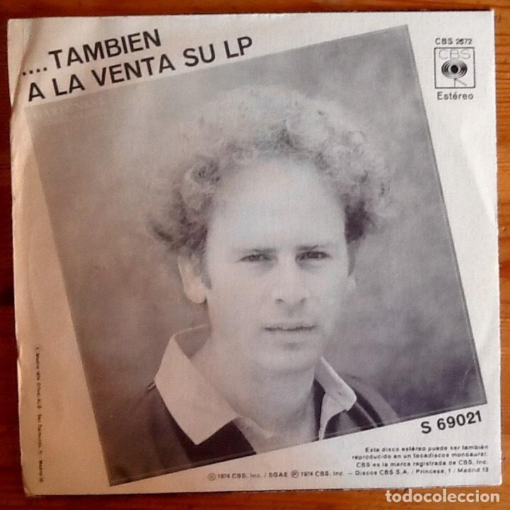 Discos de vinilo: ART GARFUNKEL : SECOND AVENUE [CBS - ESP 1974] 7&rdquo; - Foto 2