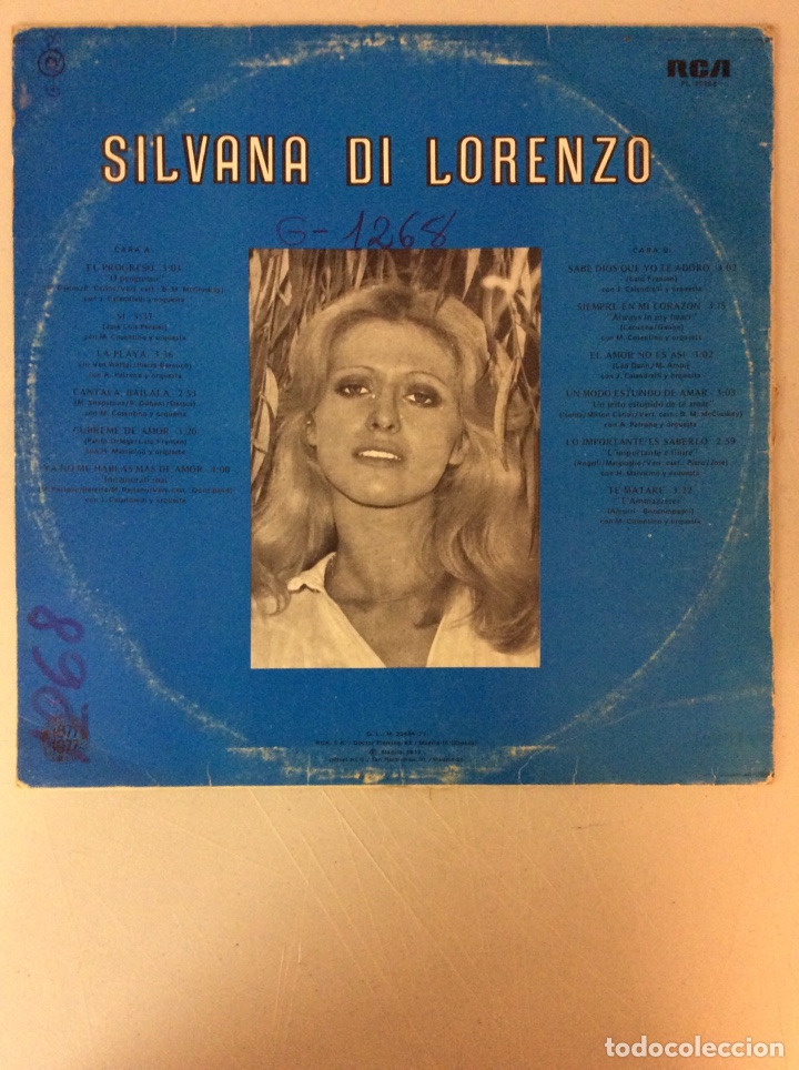 Discos de vinilo: Silvana Di Lorenzo. El Progreso. - Foto 2