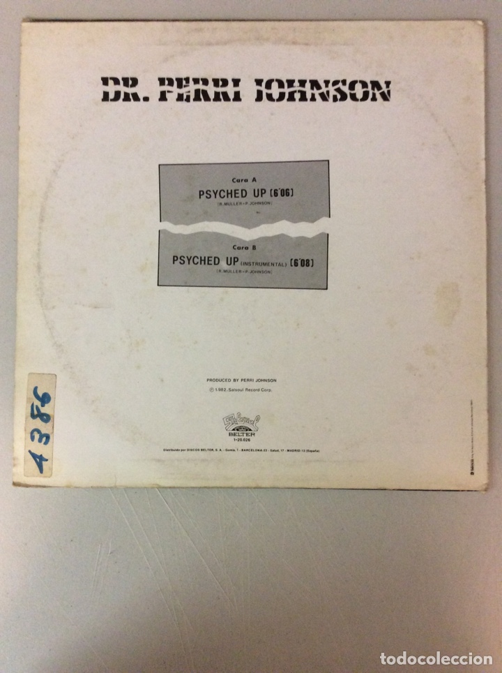 Discos de vinilo: Dr Perri Johnson. Psyched up - Foto 2